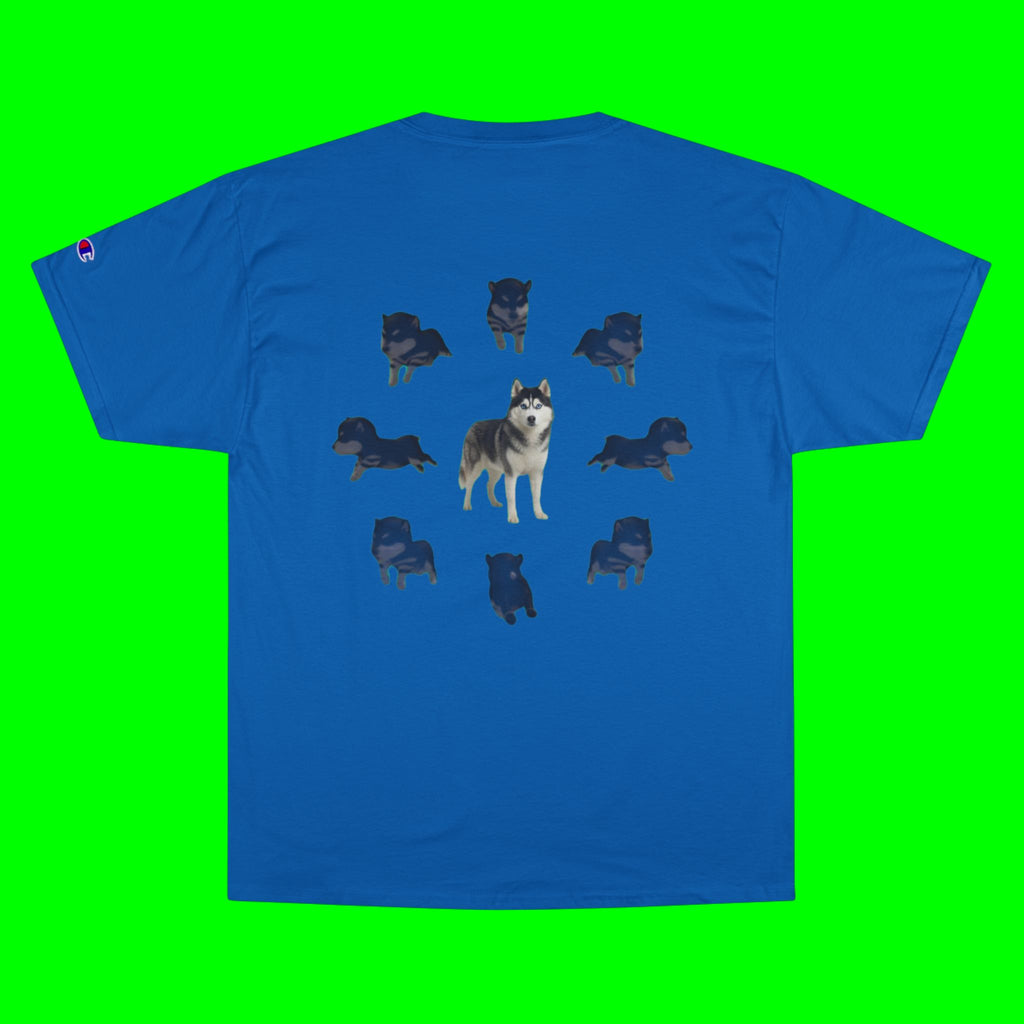 WHAT THE DOG DOIN- CHAMPION T-SHIRT