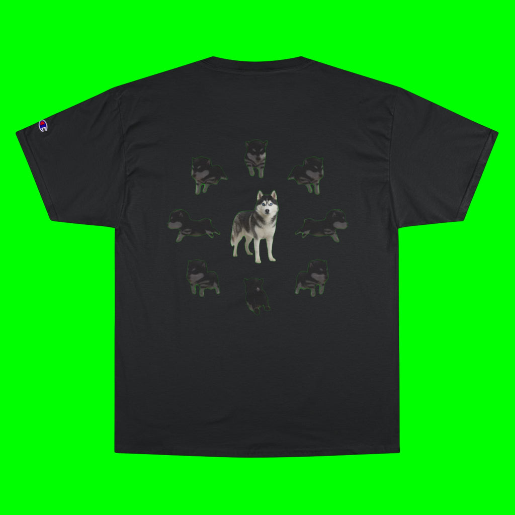 WHAT THE DOG DOIN- CHAMPION T-SHIRT