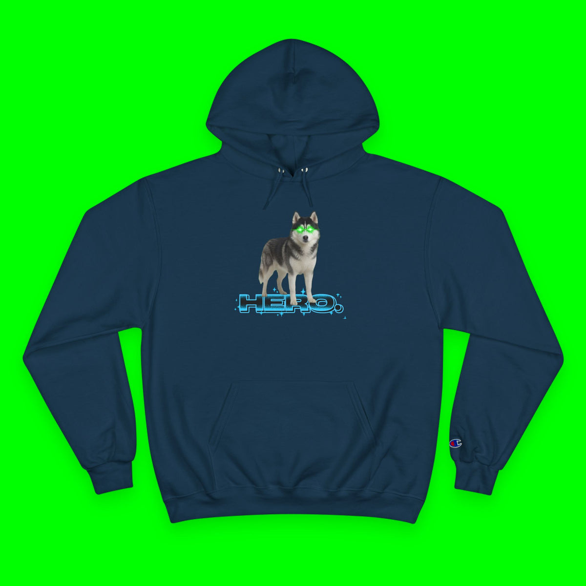 HERO HUSKY- CHAMPION HOODIE