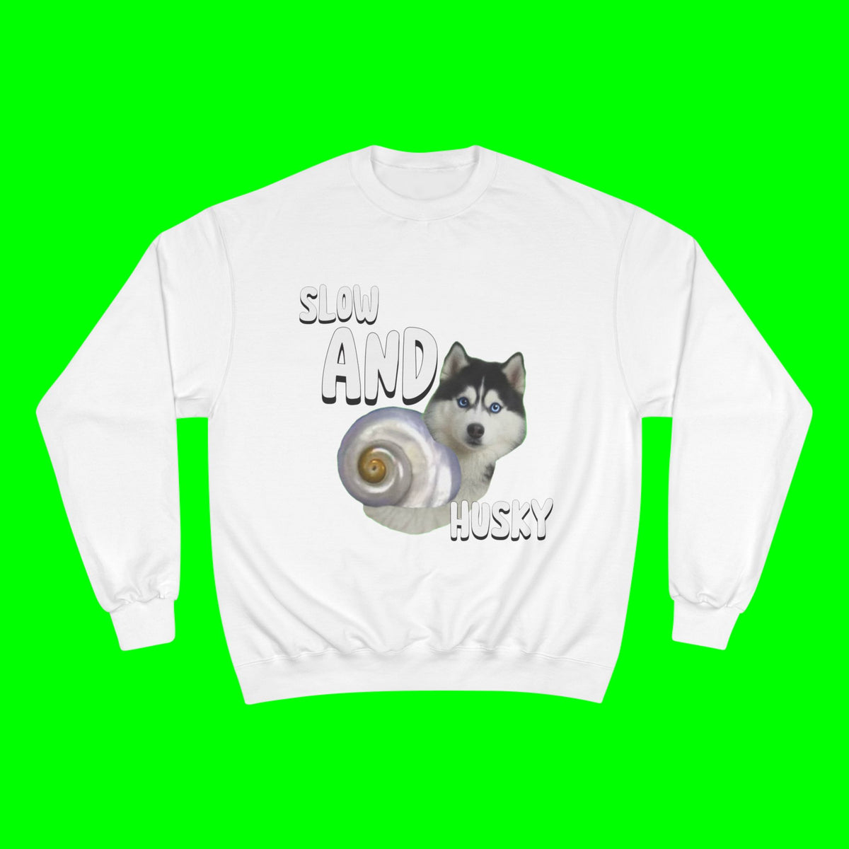 HUSKY WINS THE RACE CHAMPION SWEATSHIRT