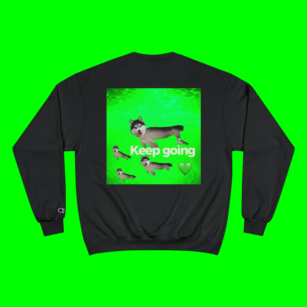 KEEP GOING HUSKY- CHAMPION T-SHIRT