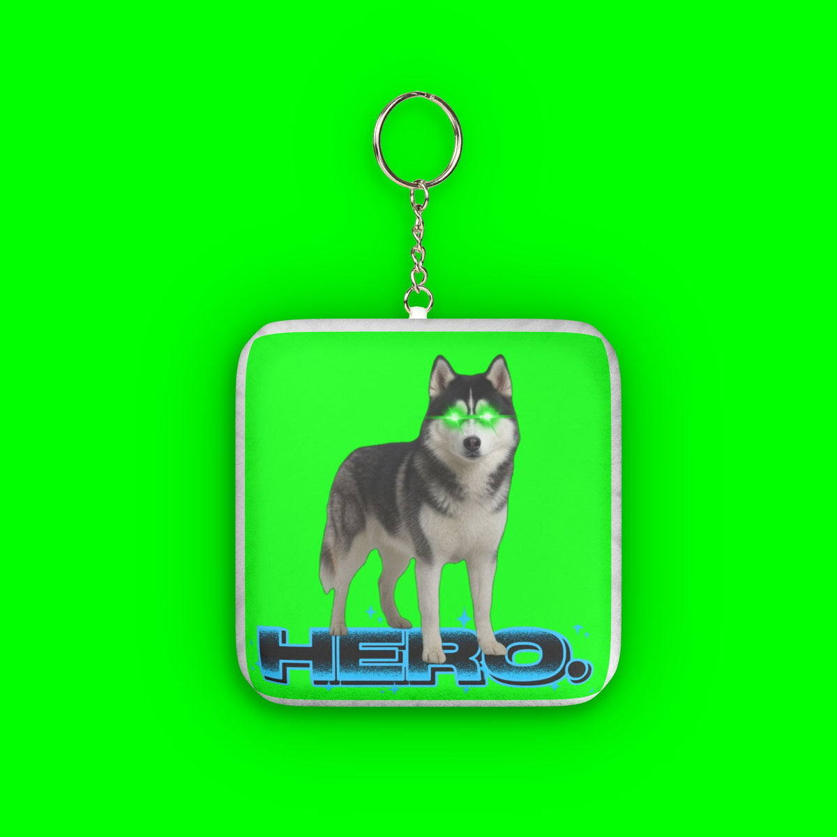 HERO HUSKY KEYCHAIN PLUSHIE