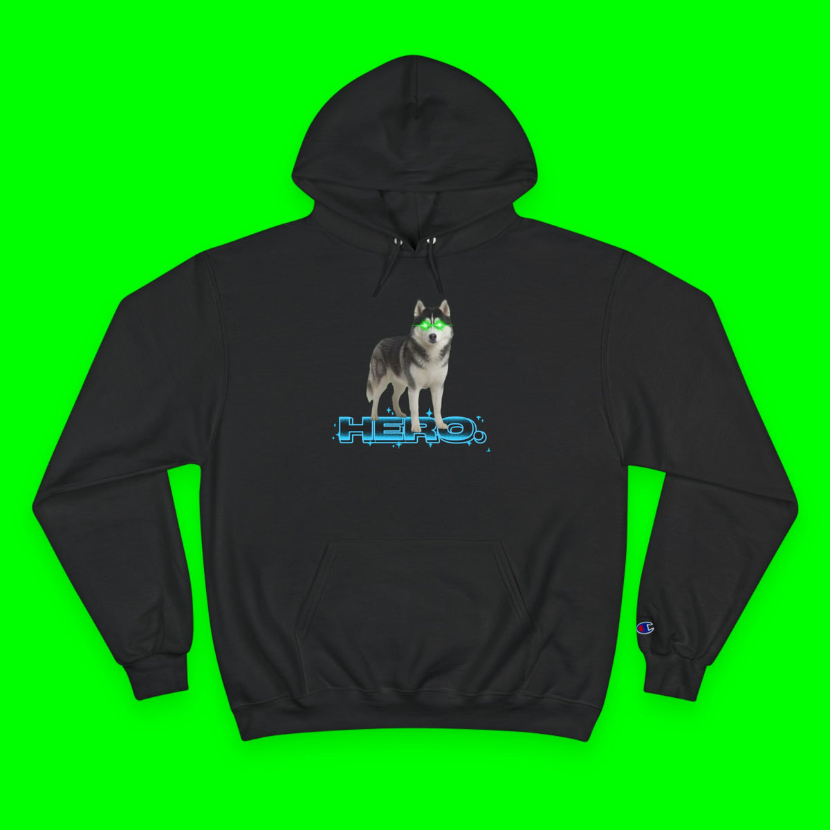 HERO HUSKY- CHAMPION HOODIE