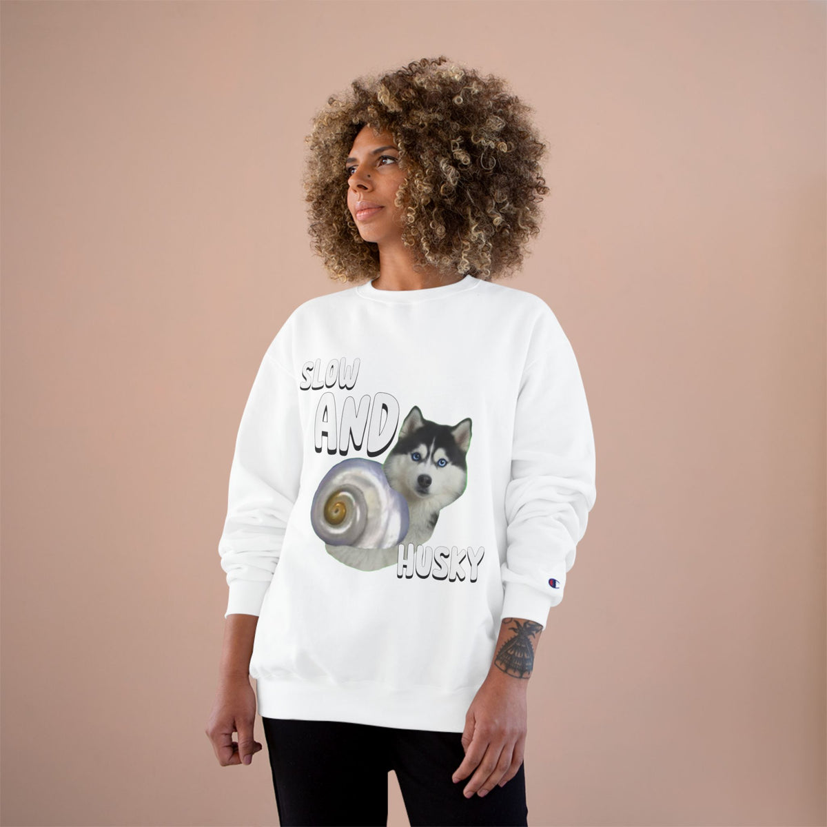 HUSKY WINS THE RACE CHAMPION SWEATSHIRT