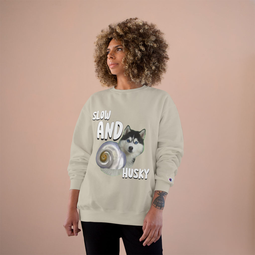 HUSKY WINS THE RACE CHAMPION SWEATSHIRT