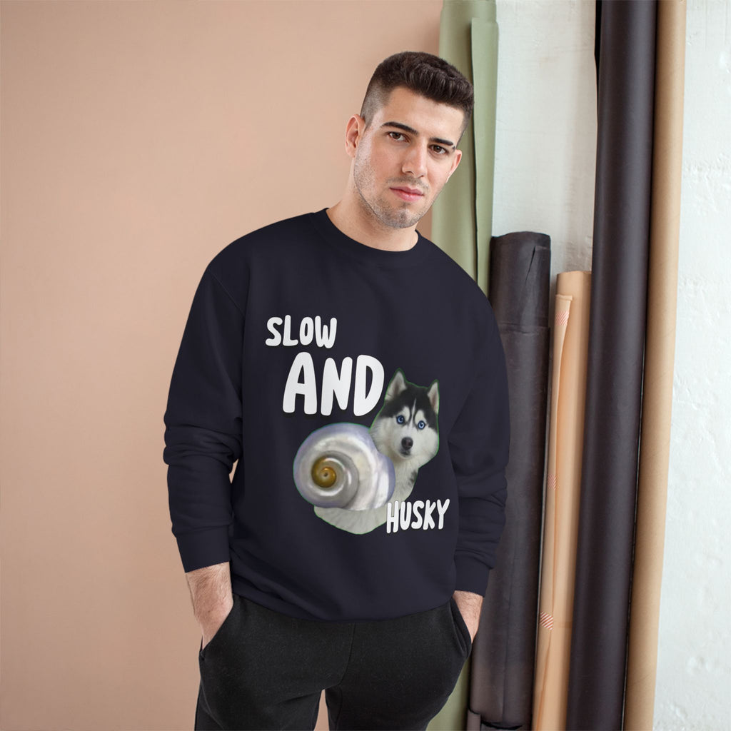 HUSKY WINS THE RACE CHAMPION SWEATSHIRT