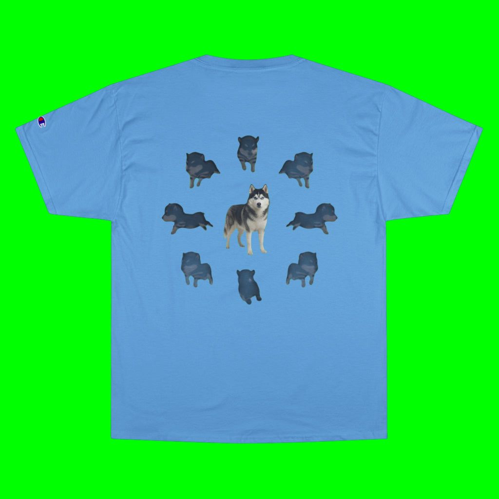 WHAT THE DOG DOIN- CHAMPION T-SHIRT