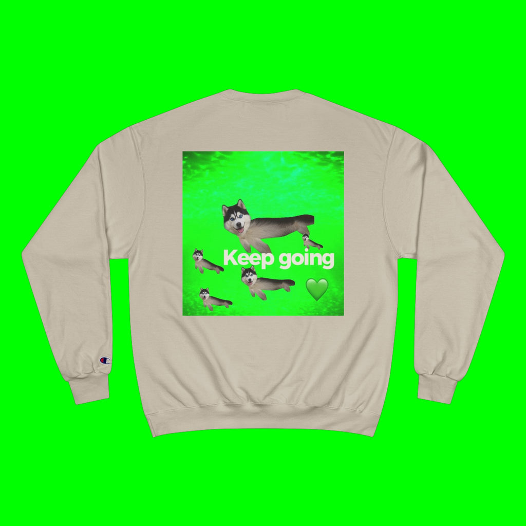 KEEP GOING HUSKY- CHAMPION T-SHIRT