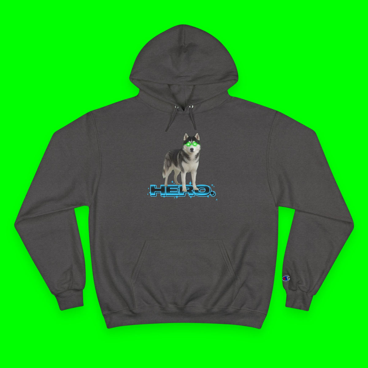 HERO HUSKY- CHAMPION HOODIE