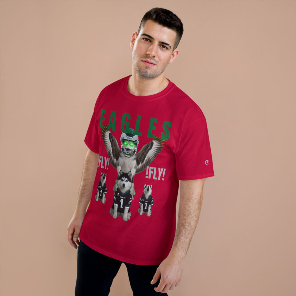 FLY, HUSKY, FLY - CHAMPION T-SHIRT