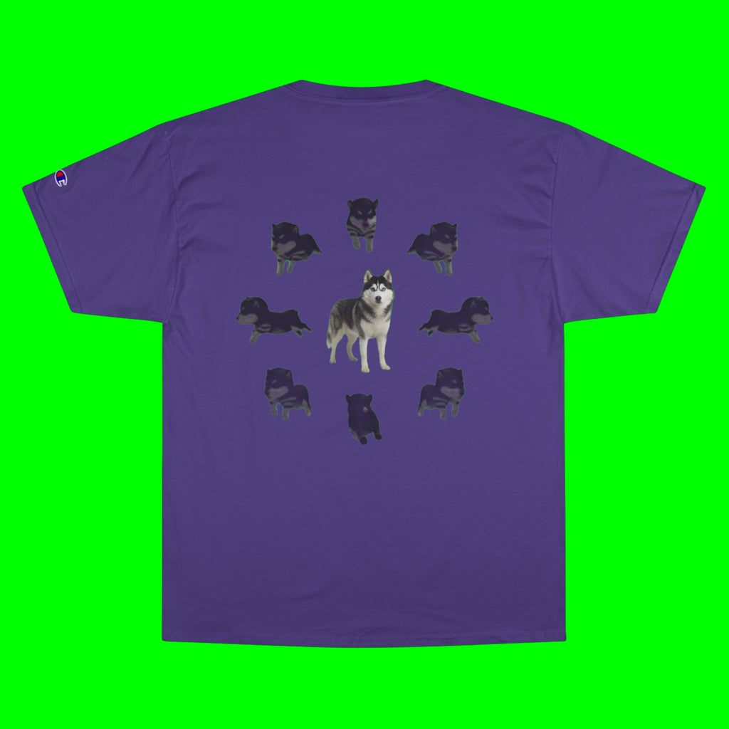 WHAT THE DOG DOIN- CHAMPION T-SHIRT