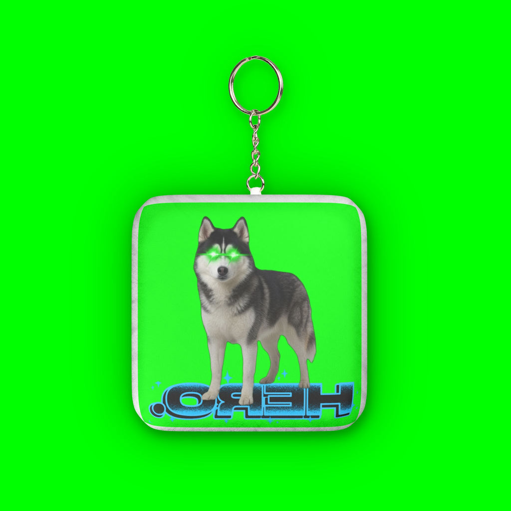 HERO HUSKY KEYCHAIN PLUSHIE