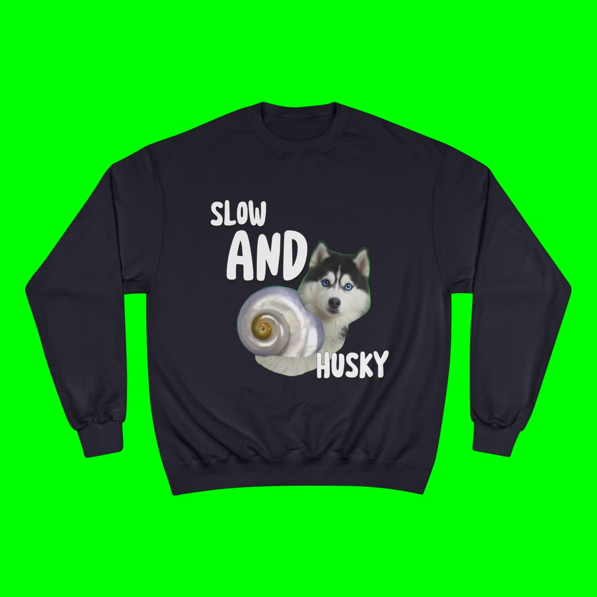 HUSKY WINS THE RACE CHAMPION SWEATSHIRT