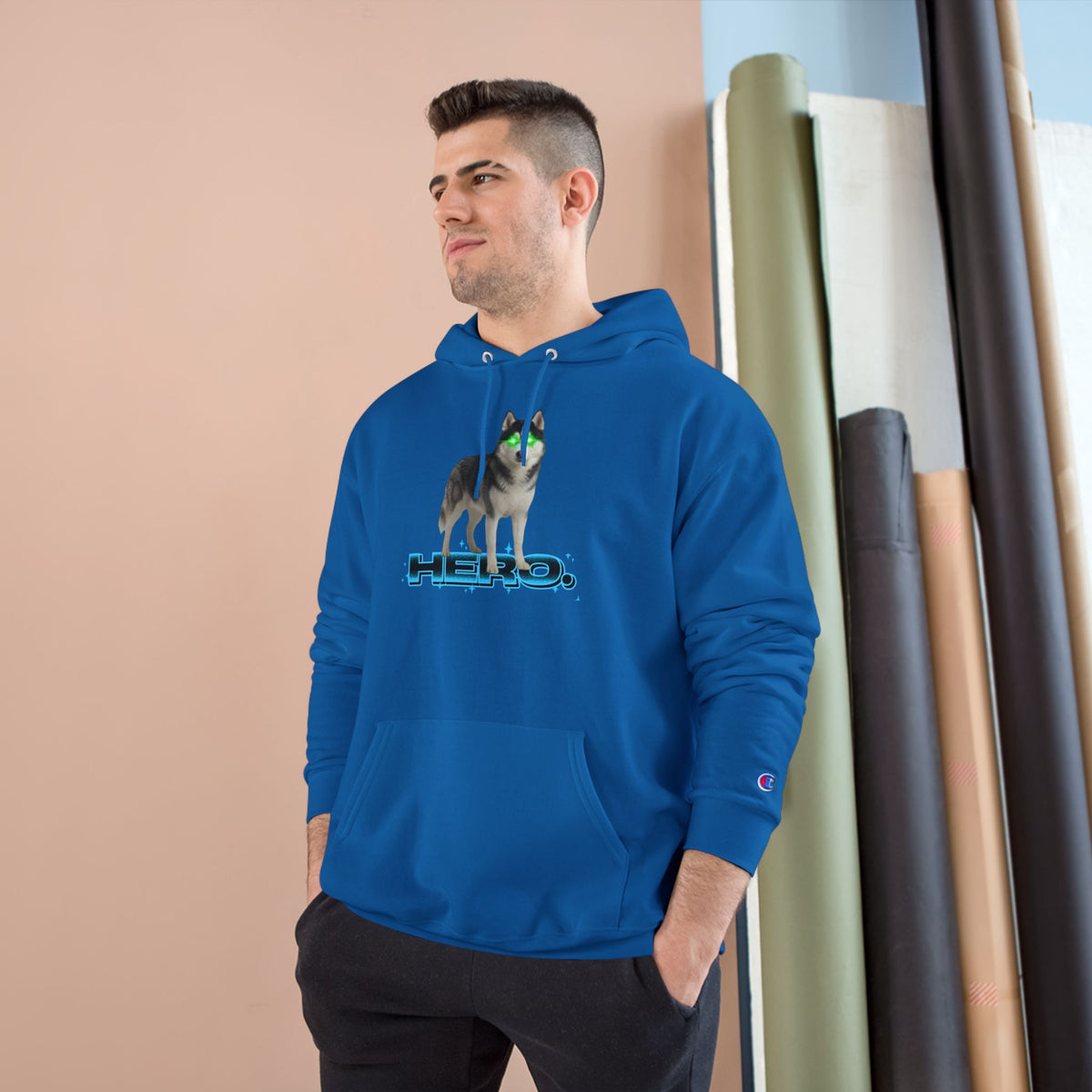 HERO HUSKY- CHAMPION HOODIE