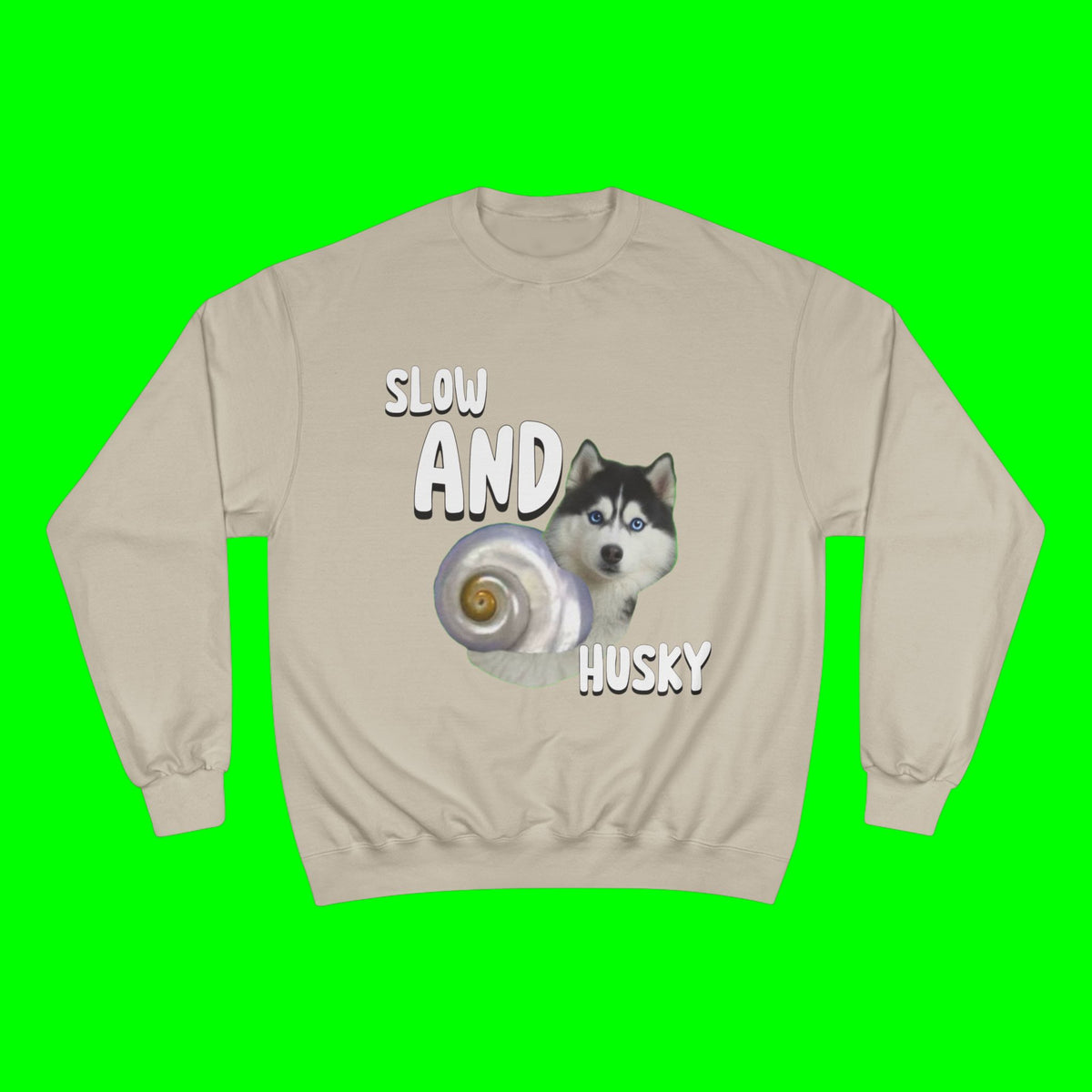 HUSKY WINS THE RACE CHAMPION SWEATSHIRT