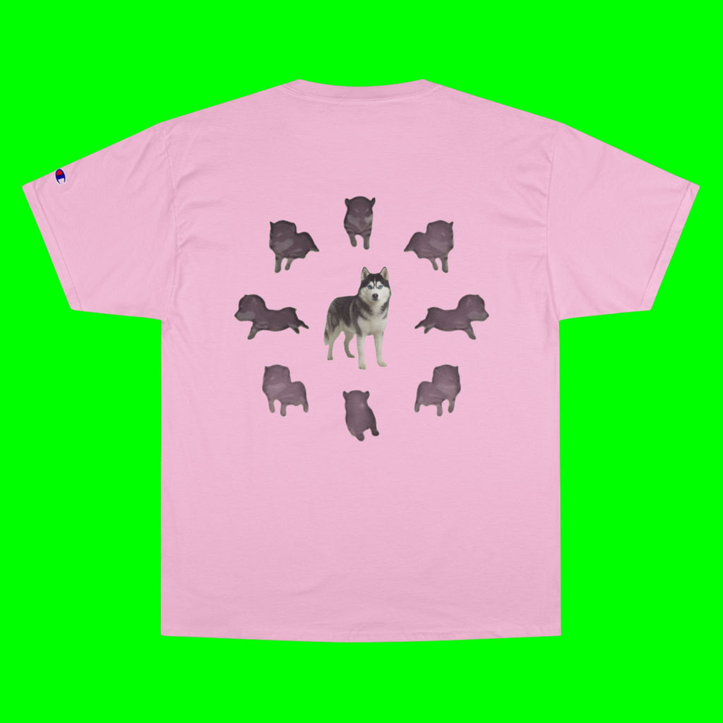 WHAT THE DOG DOIN- CHAMPION T-SHIRT
