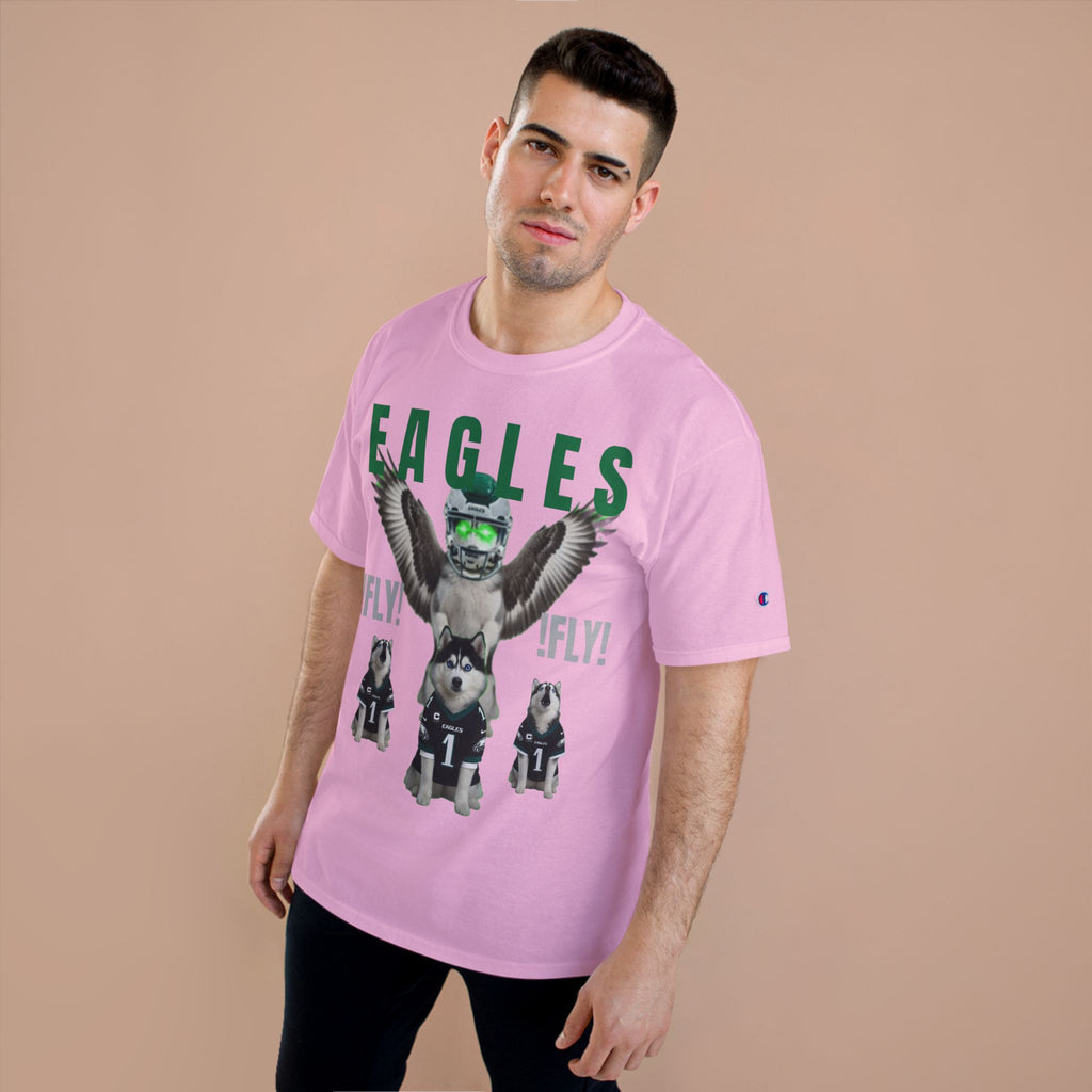 FLY, HUSKY, FLY - CHAMPION T-SHIRT