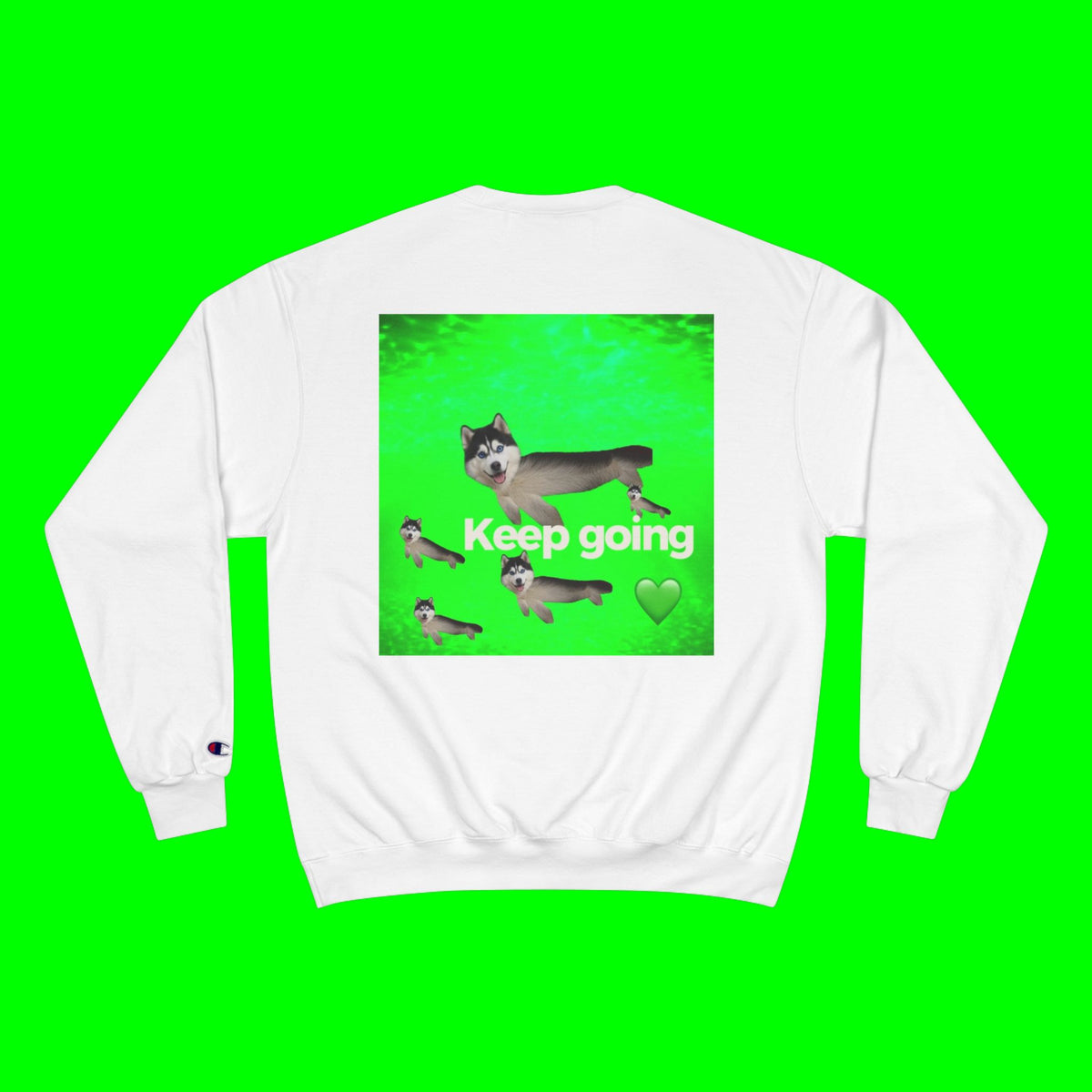 KEEP GOING HUSKY- CHAMPION T-SHIRT