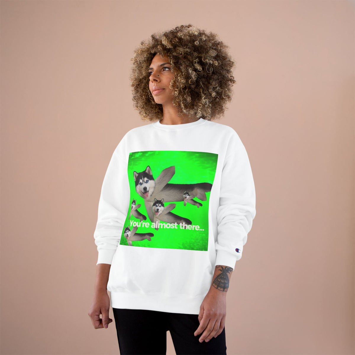 KEEP GOING HUSKY- CHAMPION T-SHIRT