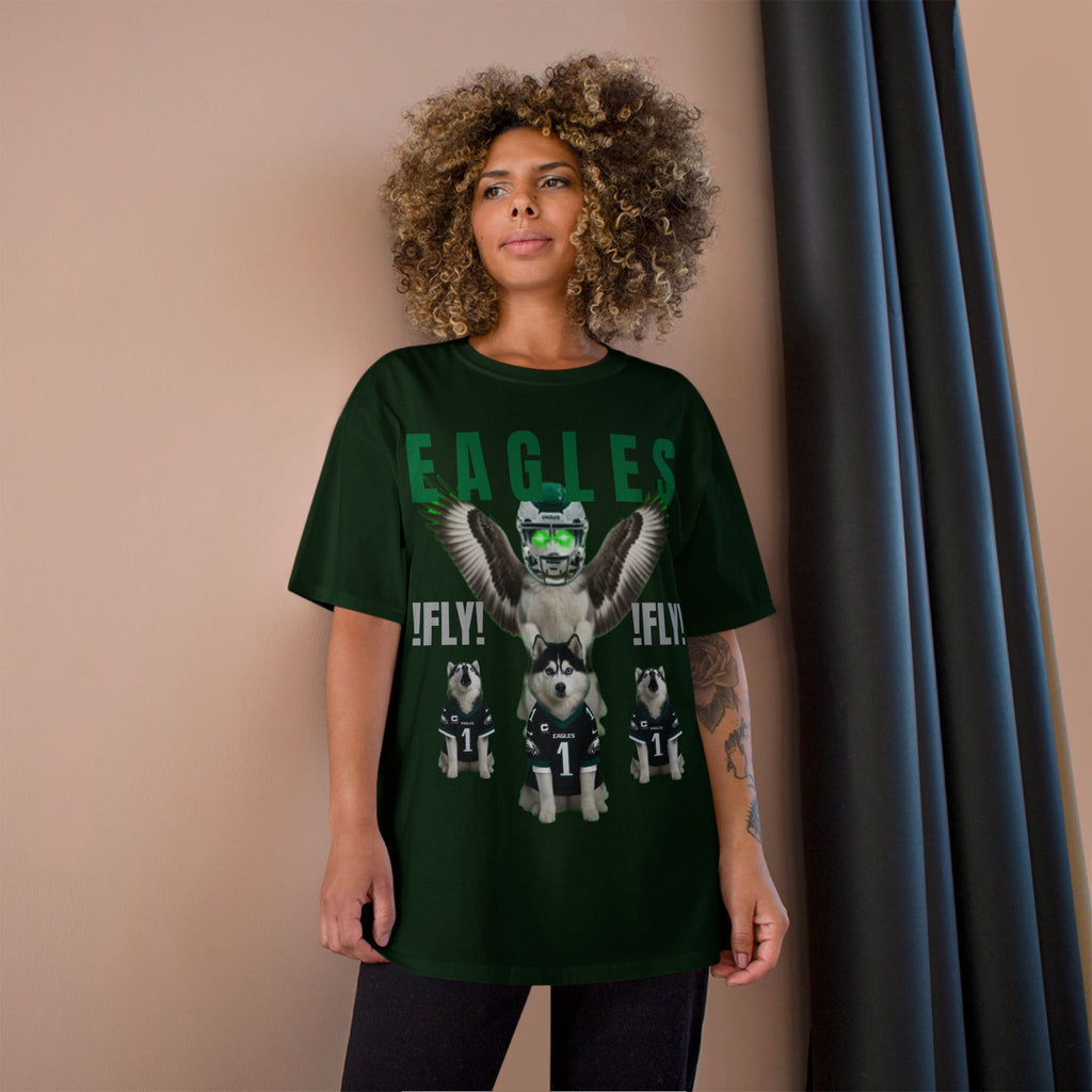 FLY, HUSKY, FLY - CHAMPION T-SHIRT
