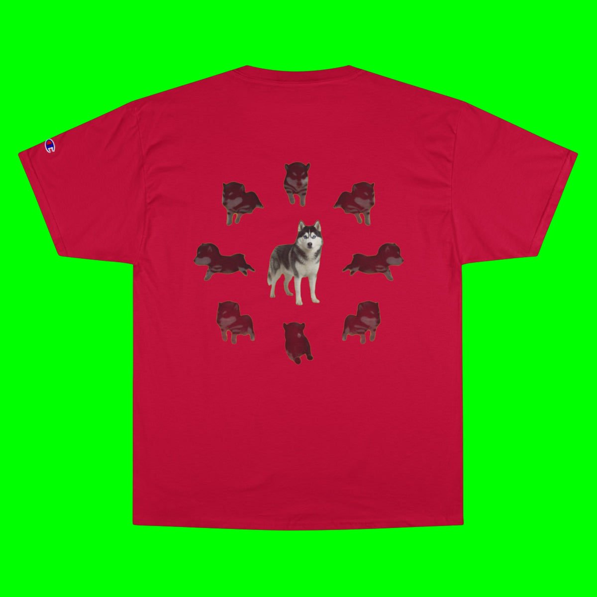 WHAT THE DOG DOIN- CHAMPION T-SHIRT