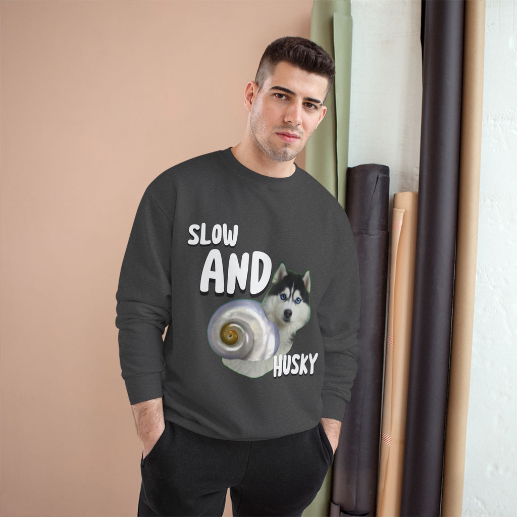 HUSKY WINS THE RACE CHAMPION SWEATSHIRT