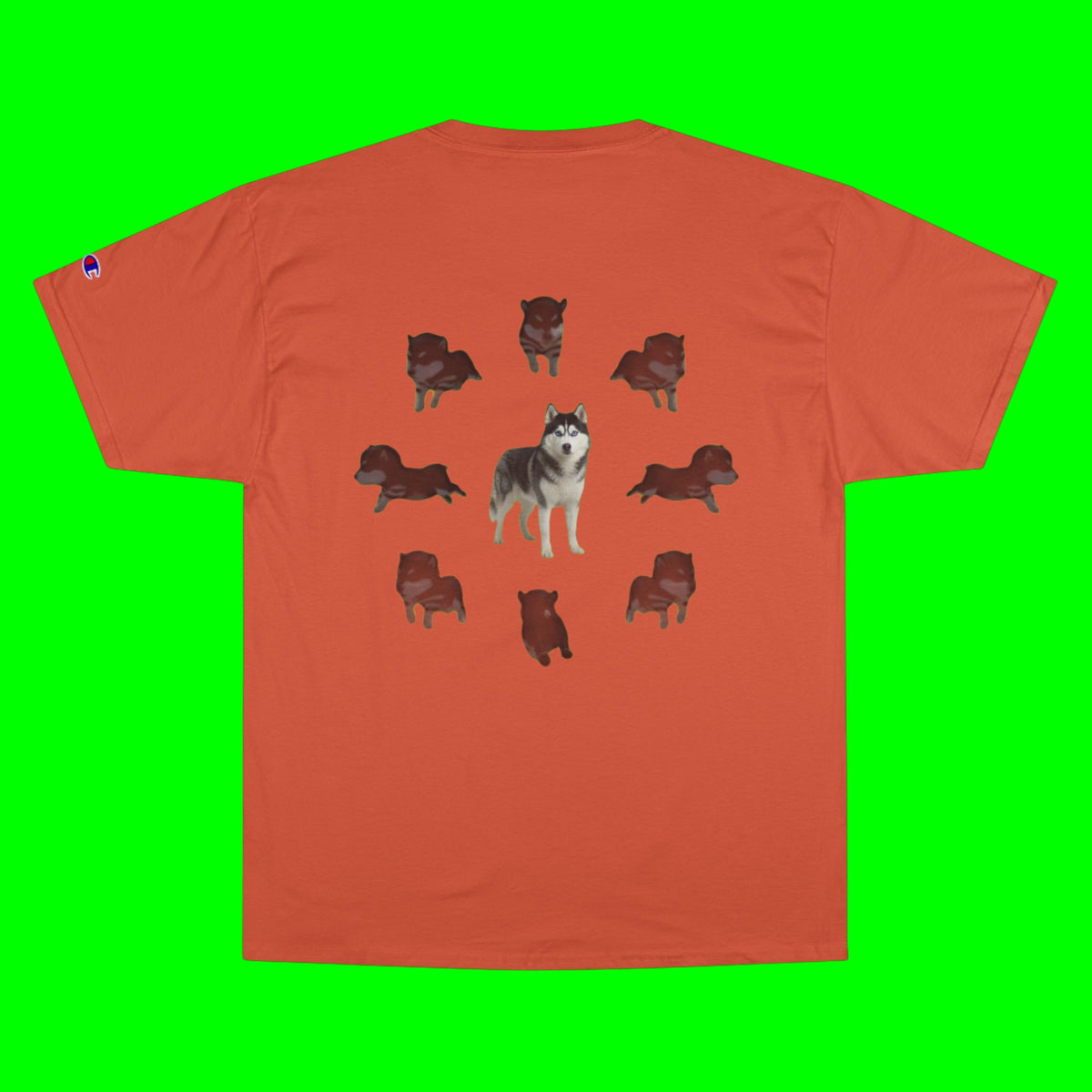 WHAT THE DOG DOIN- CHAMPION T-SHIRT