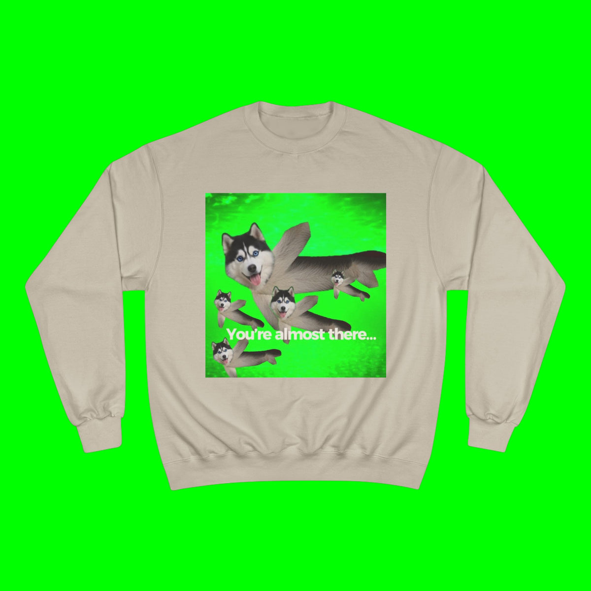 KEEP GOING HUSKY- CHAMPION T-SHIRT