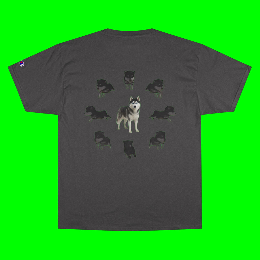 WHAT THE DOG DOIN- CHAMPION T-SHIRT