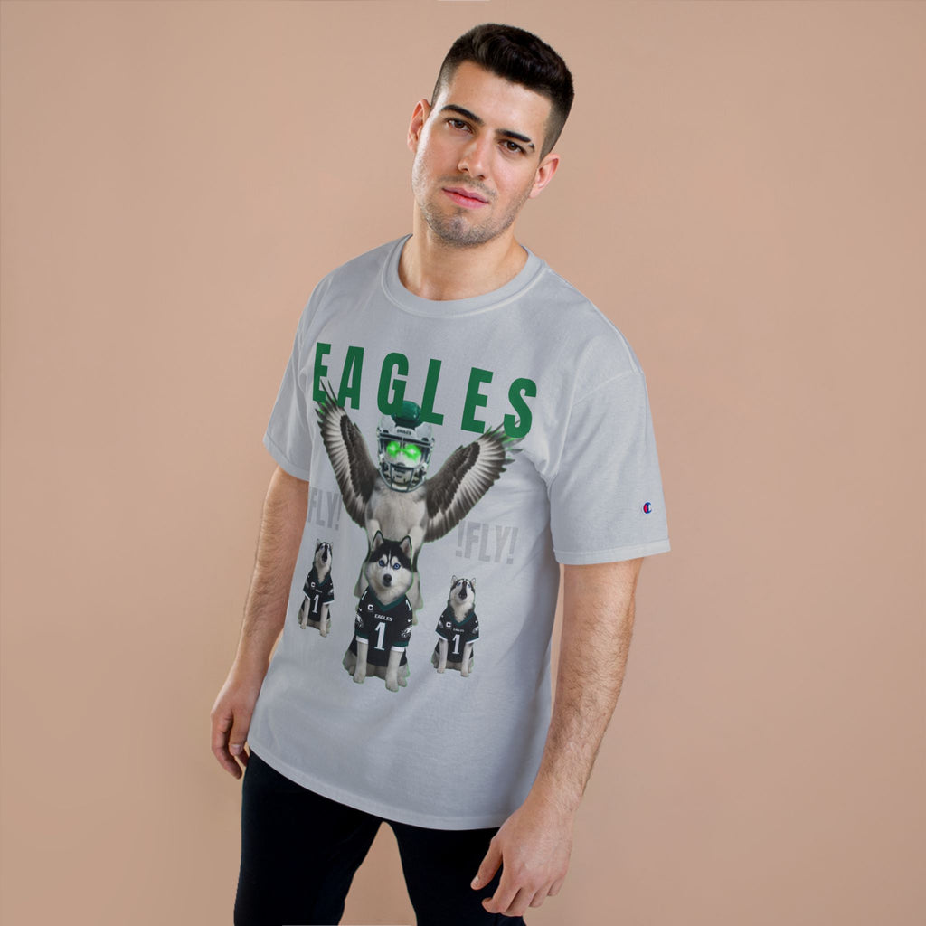 FLY, HUSKY, FLY - CHAMPION T-SHIRT