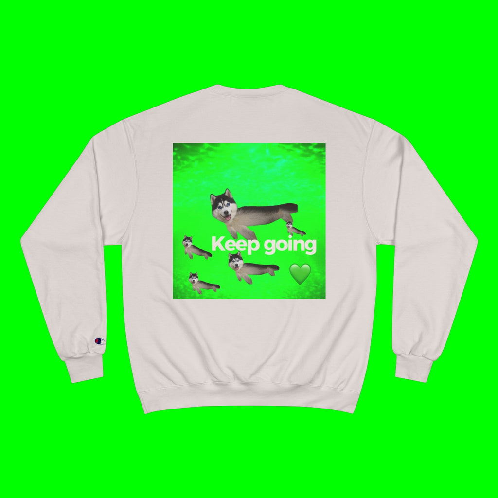 KEEP GOING HUSKY- CHAMPION T-SHIRT