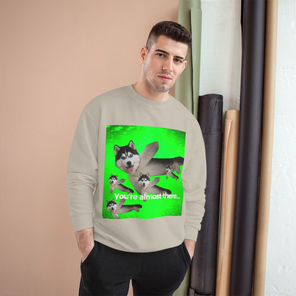 KEEP GOING HUSKY- CHAMPION T-SHIRT