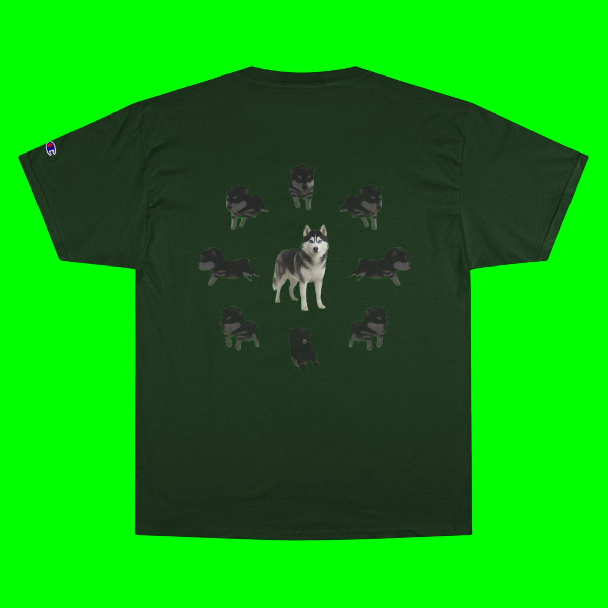 WHAT THE DOG DOIN- CHAMPION T-SHIRT