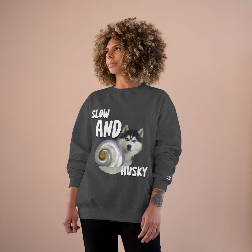 HUSKY WINS THE RACE CHAMPION SWEATSHIRT