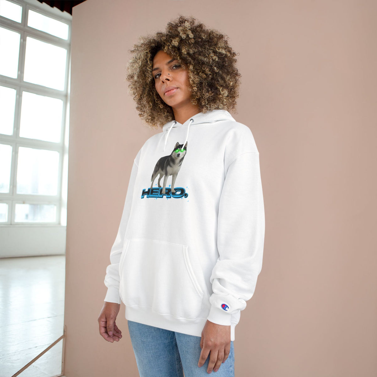 HERO HUSKY- CHAMPION HOODIE
